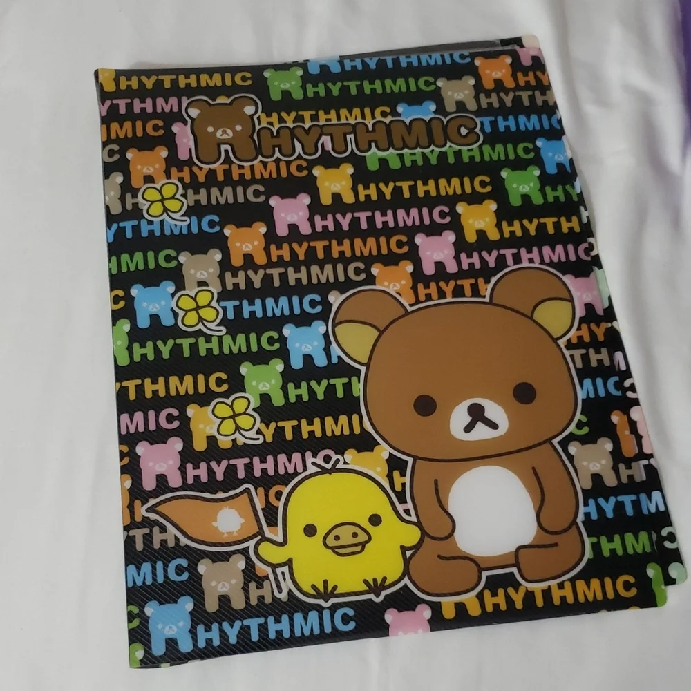 Colorful Bear and Chick Folder